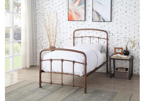 3ft Single Retro bed frame,Rose Gold,metal,tube style.Rustic,traditional industrial 1